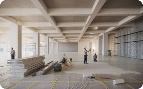 Imagem de obra em construção civil